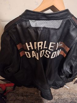 Harley-Davidson Black Leather Motorcycle Jacket
