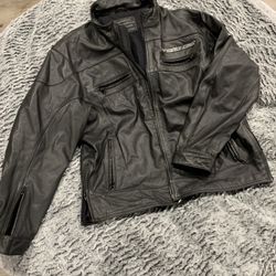 Men’s Leather Lightweight Arctic Cat Jacket XL