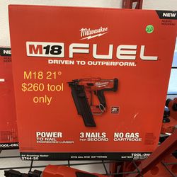 Milwaukee 21° Framing Nail Gun 