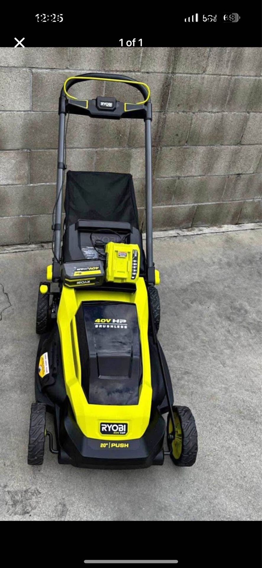 Ryobi 40V HP Brushless 20 Cordless Electric Battery Walk