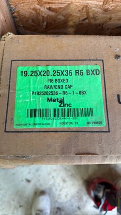 Metal Zinc R6 Raw/End Cap Ducting