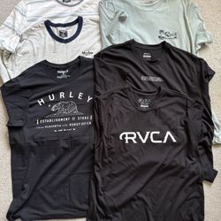 RVCA & Hurley T-Shirts Size XL