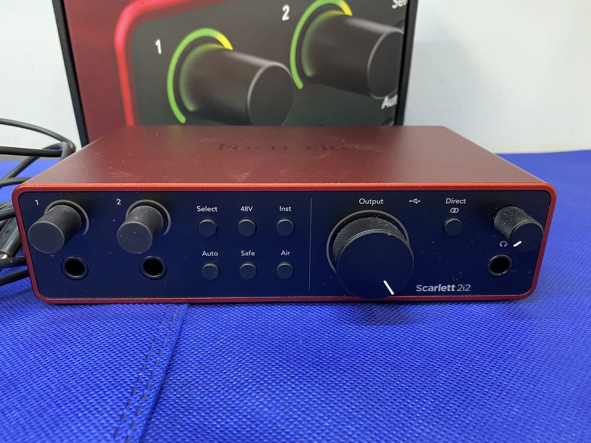 FOCUSRITE Scarlett 2i2 4th Gen USB Audio Interface for Recording, Songwriting, Streaming, Podcast