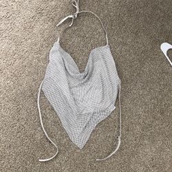 Silver Sparky Badazzled Top One Size Fits All 