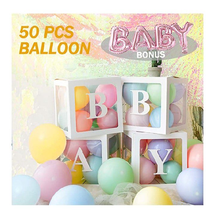 BABY Decoration Balloon Boxes kit