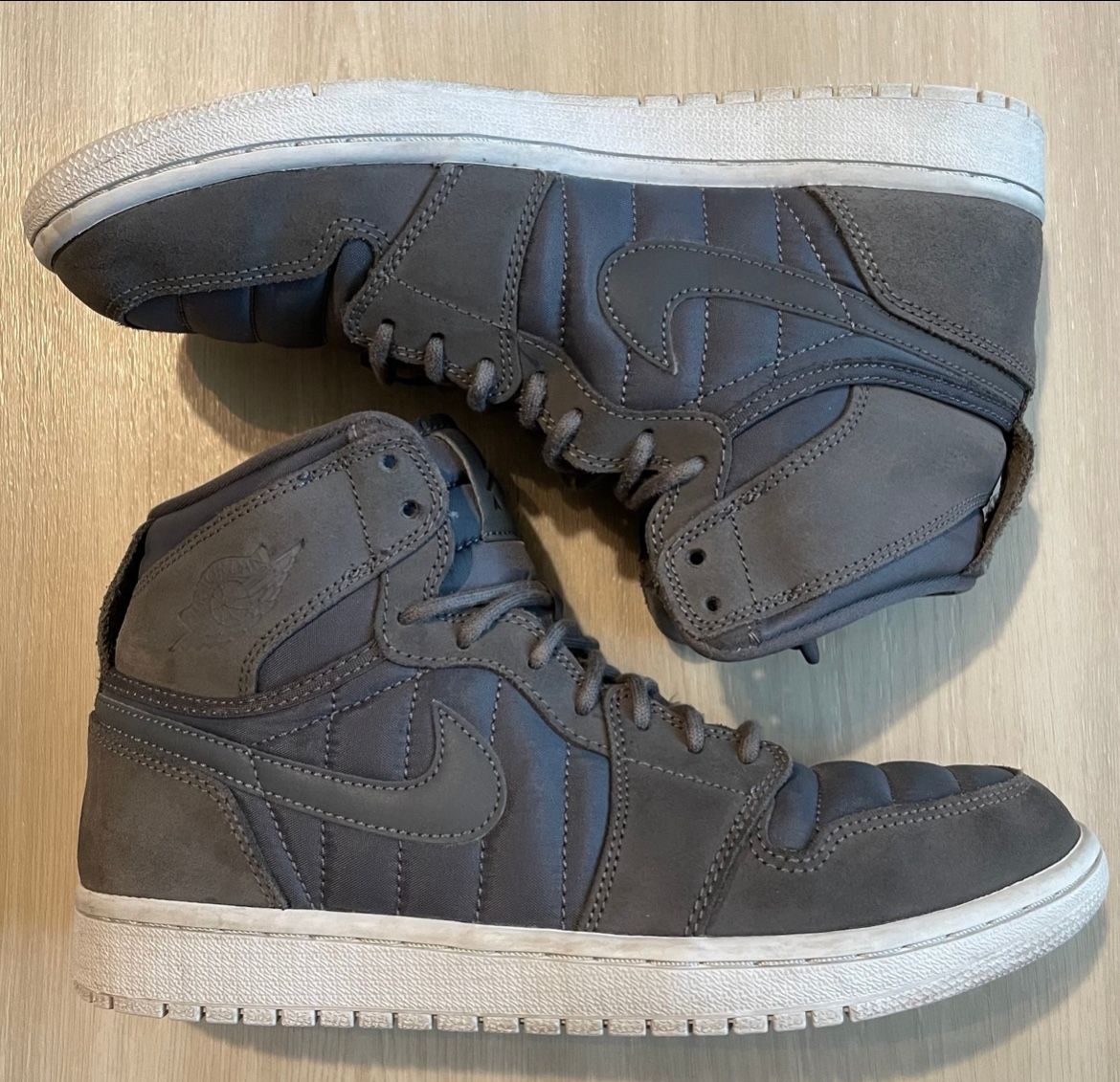 AIR JORDAN 1 Strap High Dark Grey Sz 8.5