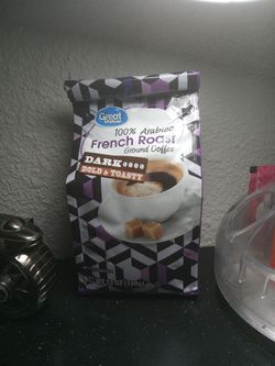 Great value %100 Arabic French Roast ground coffee (12oz)