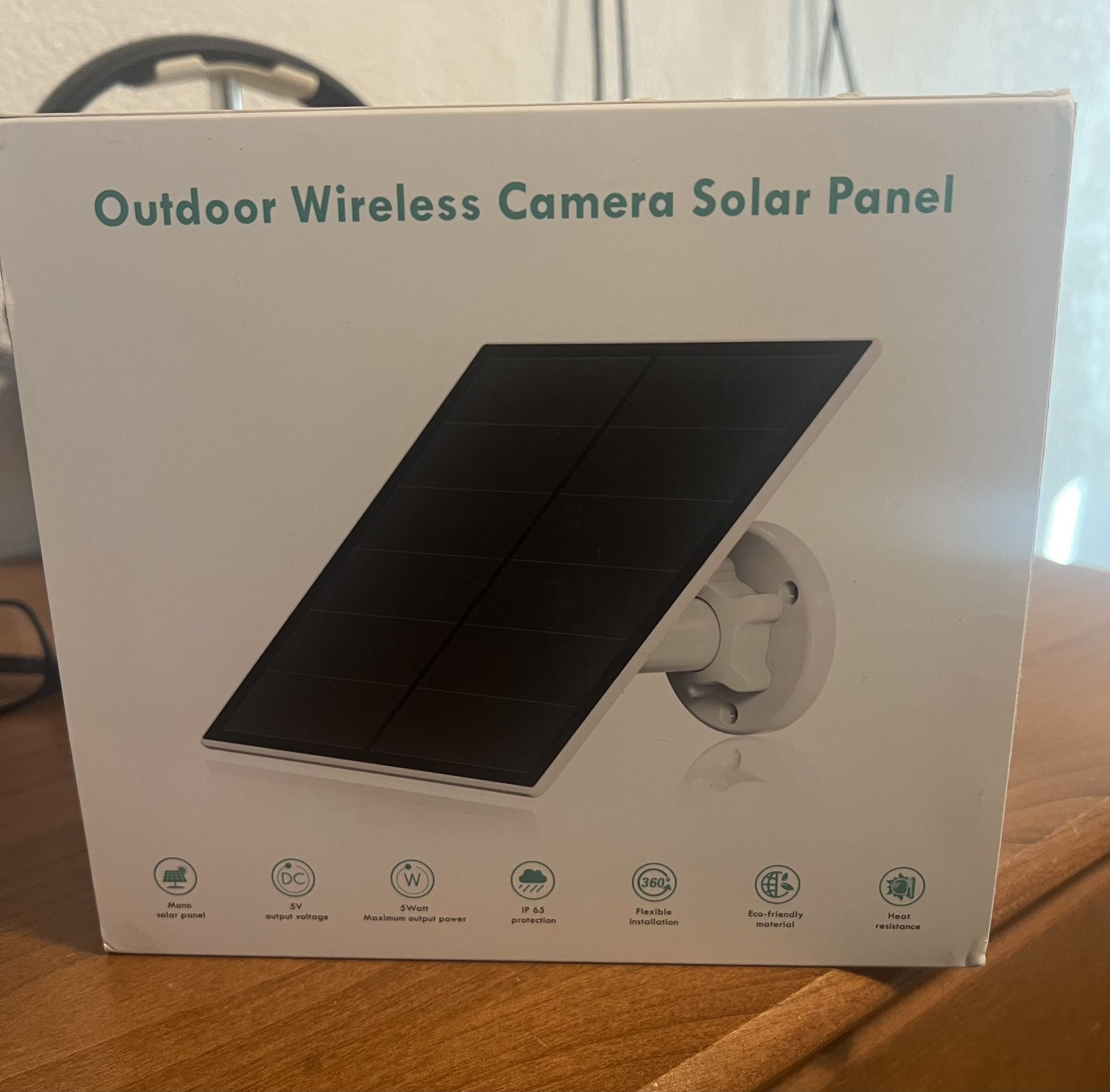 Outdoor Wireless Camera Solar Panel