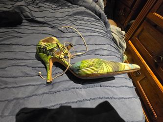 Pancaldi for Diane B. Tropical Silk Pumps - Made in Italy - Sz 37