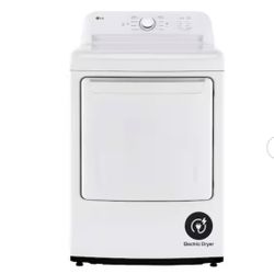 LG 7.3 Cu.Ft. Vented Electric Dryer in White with Sensor Dry Technology 