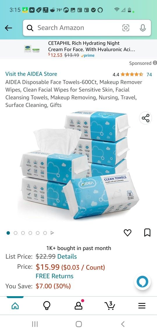 Disposable Dry Face Towels