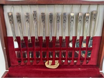 Vintage silverplate by Oneida. Coronation flatware set.  79 total pieces