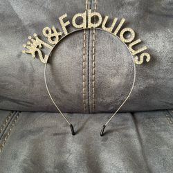 New 21 & Fabulous Birthday Party Rhinestone Crown Headband Hairband