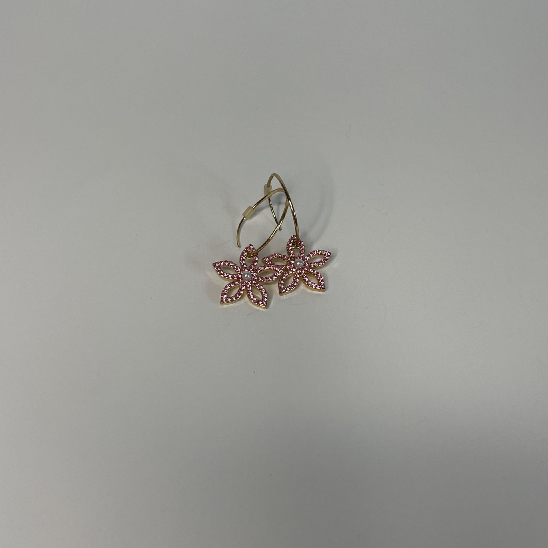 BaubleBar Pink Flower Earrings
