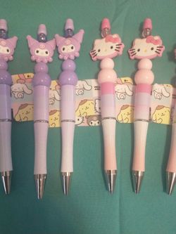 Hello Kitty & Kurumi Beaded Pens