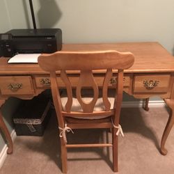 Desk with chair