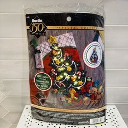 2017 Bucilla 150 Anniversary Christmas Tree Surprise Kit LED Light up NIP Unopen