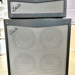 Fender Mustang V HD 150W Guitar Amp Head and 4x12 Guitar Speaker Cabinet