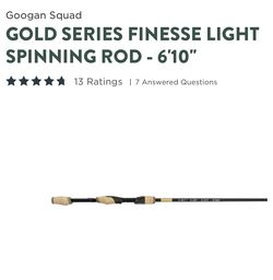 Googan Squad Gold Finesse Rod