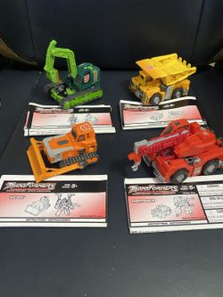 Transformers RID Landfill/Build King Build Team Set (2001) - 100% Complete with Manuals