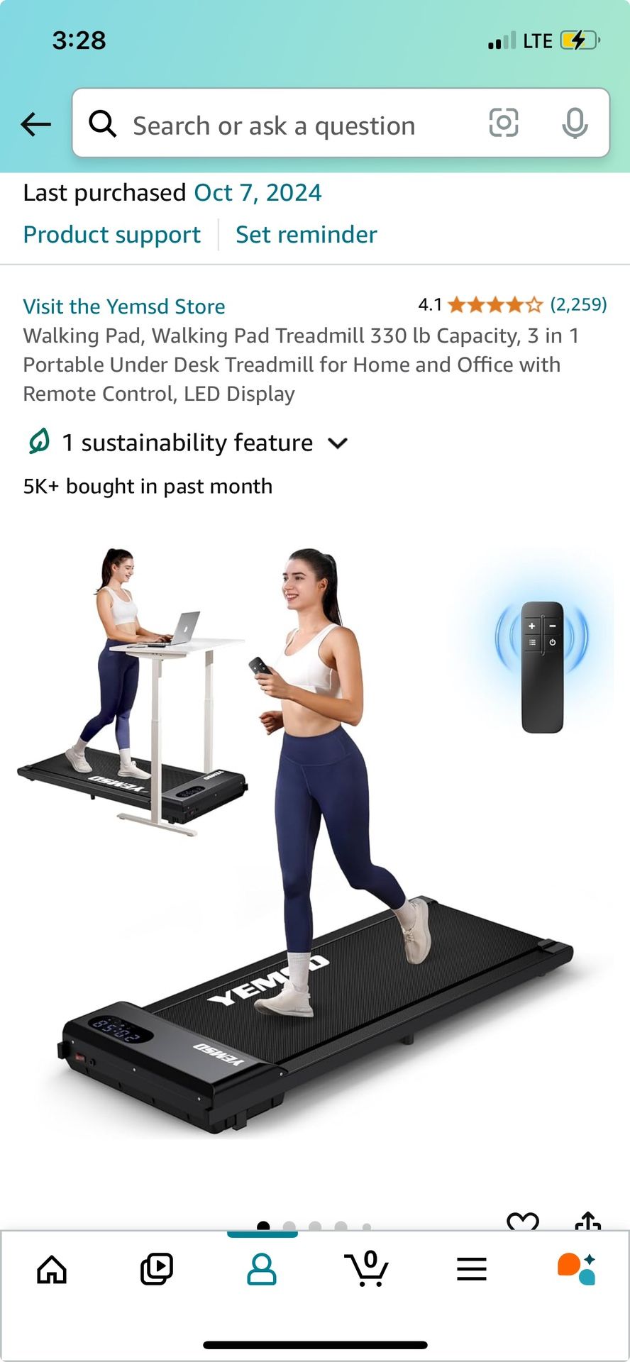 Under Desk Walking Pad