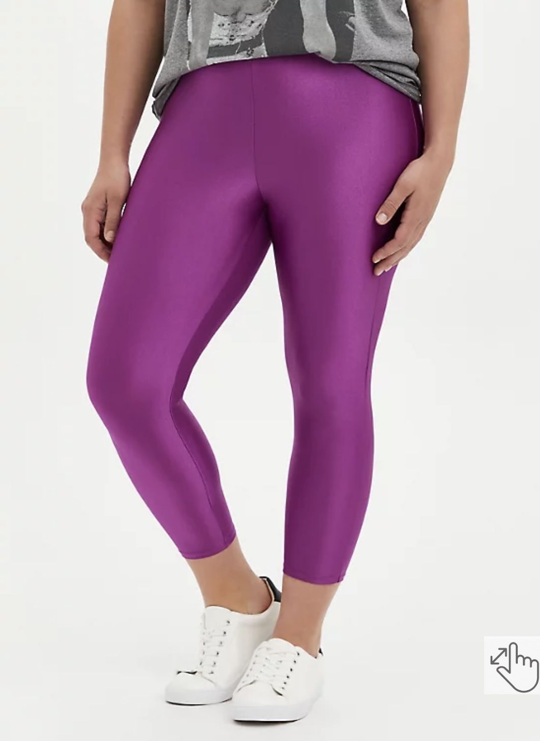 NWT Torrid Shiny Purple Leggings
