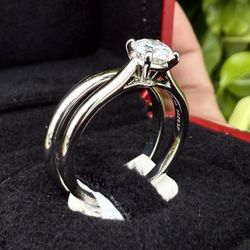 Cartier 2piece Engagement Rings 
