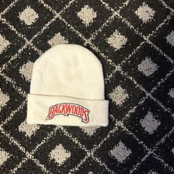 White Backwoods Beanie 