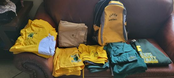 15 PIECES DAMIEN UNIFORMS 