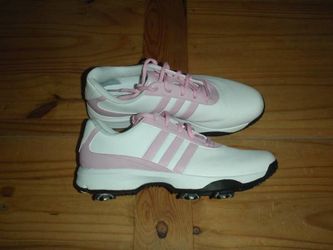 Adidas Golf Shoes - White & Pink - Women's Size 7.5