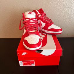 Nike Dunk High Championship Red, Size 8 In Men 