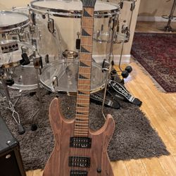 Jackson Electric Guitar And Boss Amplifier 