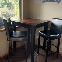 Solid Wood Bistro Table and Chairs
