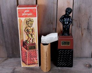 Man cave centerpiece!  Piece Manneken Pis Liquor Dispenser