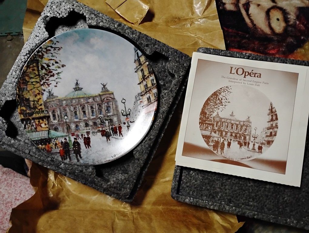 Opèra Garnier Vintage Plate