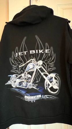 American Chopper Jet Bike Black Hoodie