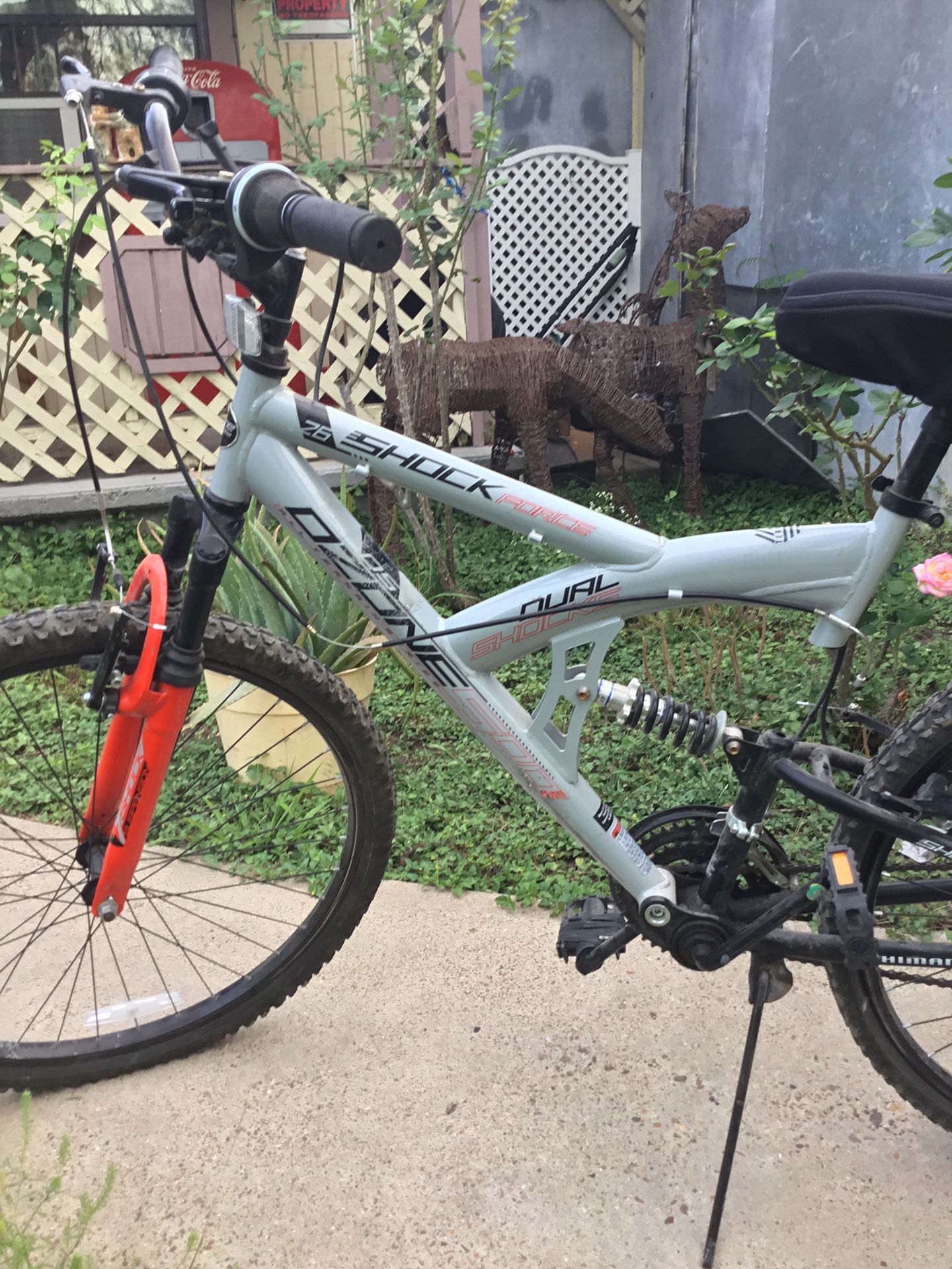 Ozone 500 Men's Shock Force 26 in 21-Speed Full Suspension Mountain Bike (WILL SHIP FOR Addn Fee)