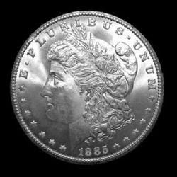 1885 CC Morgan Silver Dollar Carson City High Grade Rare Uncirculated Cleaned
