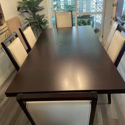 Dining Table With 6 Chairs And Matching Buffet