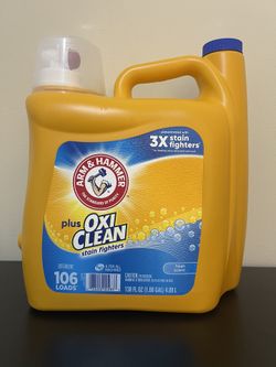 Arm & Hammer Oxi Clean Laundry Detergent Fresh Scent 106 Loads 138 Fl 4.08L 