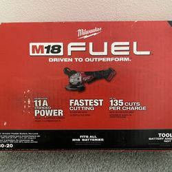 Milwaukee M18 FUEL 18V Lithium-Ion Brushless Cordless 4-1/2 in./5 in. Grinder w/Paddle Switch (Tool-Only) NEW, FACTORY SEALED BOX, NEVER BEEN OPEN OR 