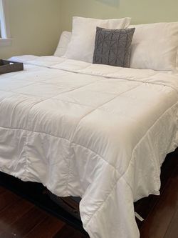 King bed frame and memory foam mattress