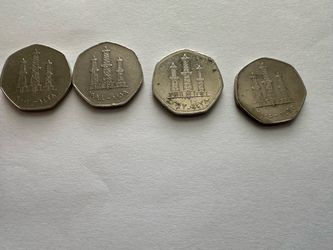 United Arab Emirates 50 Fils Coins Lot - 4 Coins Total