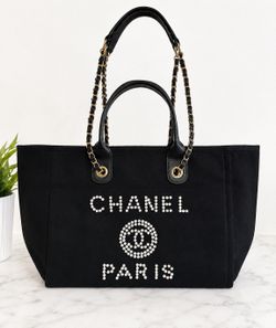 Paris Canvas Tote Bag – Pearl Logo – Excellent Condition…