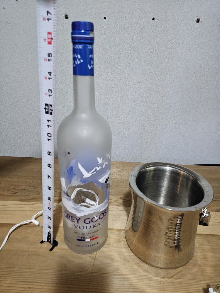 Grey Goose Lamp + Ice Bucket