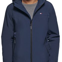 Tommy Hilfiger Men's Softshell Hooded Jacket Midnight