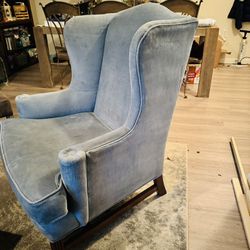 Antique Blue Wingback Chair $15 If You Pick Up TODAY