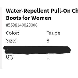 Old Navy Water Repellent Pull-On Chelsea Rain Boots For Women 