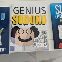  Three Sudoku Puzzle Books