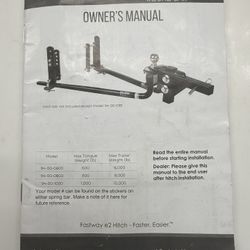 Fastway E2 Round bar, 10,000 Lb Capacity, Weight Distributing Hitch
